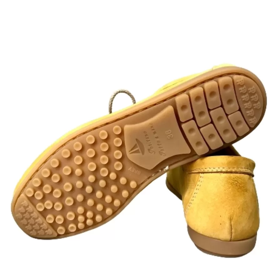 Donna CAMARRI CALZATURE Scarpe Donna | Stringata Fatta A Mano Positano Gialla