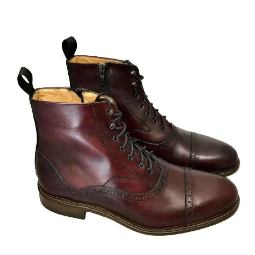 Uomo CAMARRI CALZATURE Scarpe Uomo | Anfibio Artigianale Bordeaux