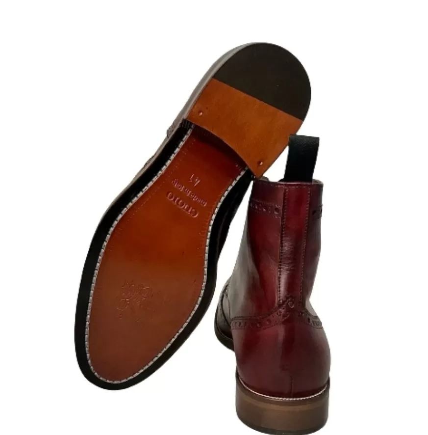 Uomo CAMARRI CALZATURE Scarpe Uomo | Anfibio Artigianale Bordeaux