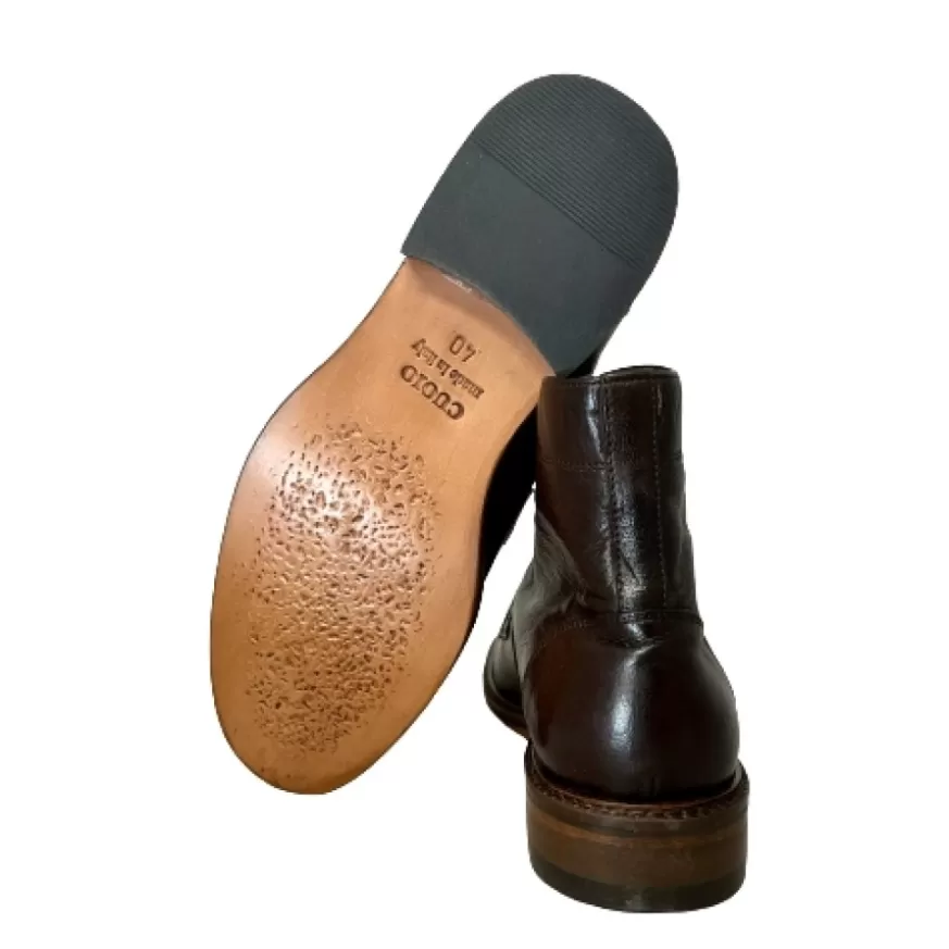 Uomo CAMARRI CALZATURE Scarpe Uomo | Anfibio Artigianale In Bufalo Testa Di Moro