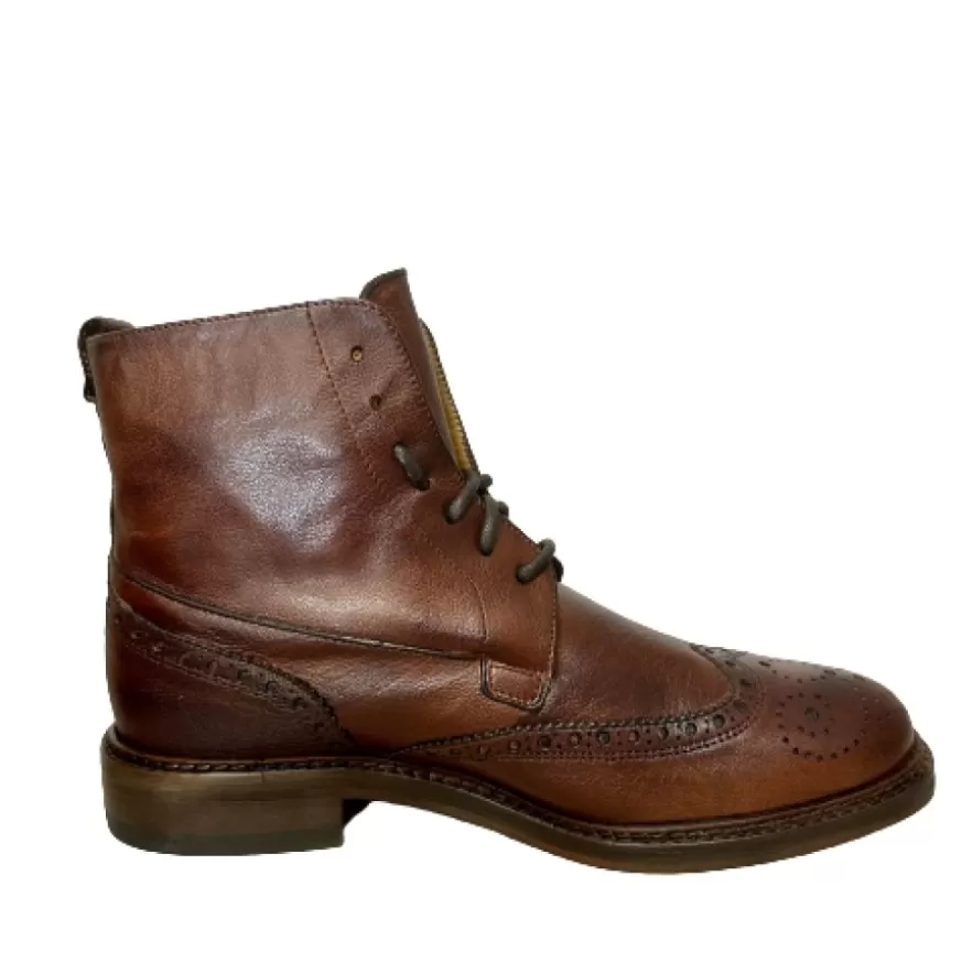 Uomo CAMARRI CALZATURE Scarpe Uomo | Anfibio Artigianale In Bufalo Tuffato Marrone