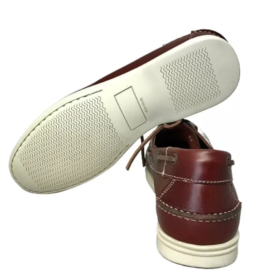Uomo CAMARRI CALZATURE Scarpe Uomo | Barca Artigianale In Pelle Marrone Soldini