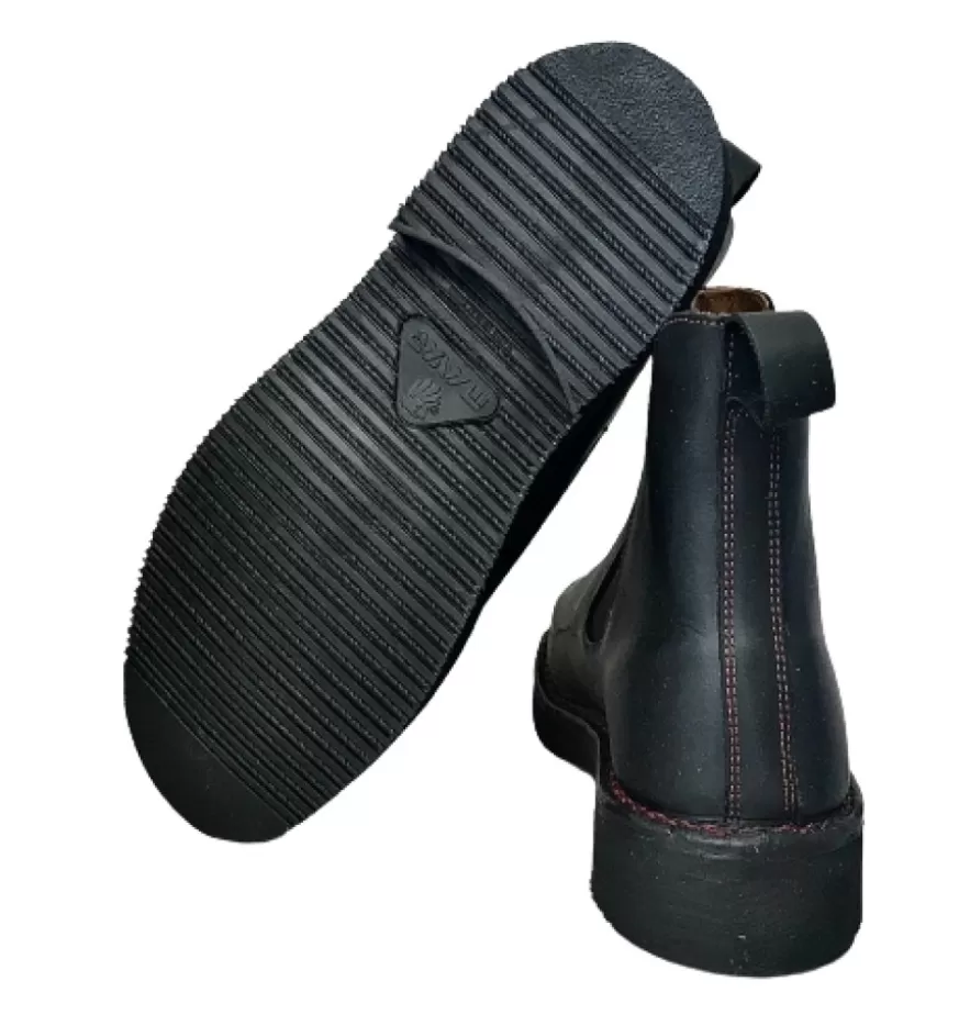 Uomo CAMARRI CALZATURE Scarpe Uomo | Beatles Artigianale Nero In Pelle Ingrassata