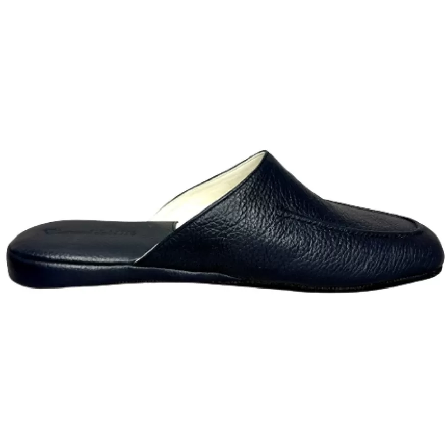 Uomo CAMARRI CALZATURE Scarpe Uomo | Ciabatta / Scendiletto In Pelle Blu