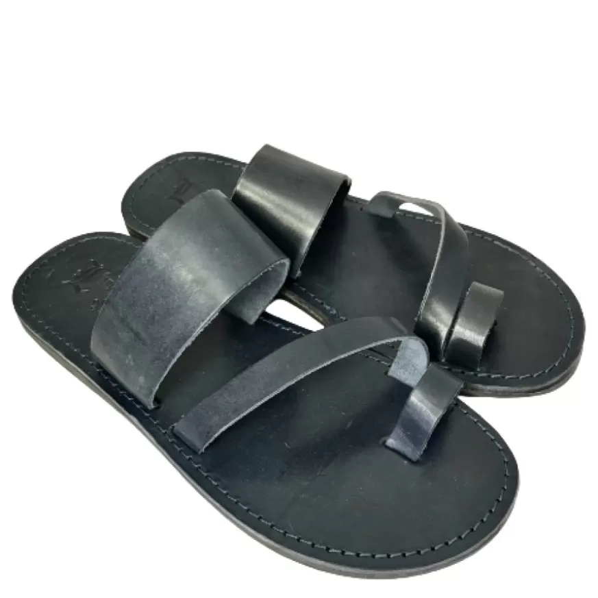 Uomo CAMARRI CALZATURE Scarpe Uomo | Ciabatta Artigianale In Pelle Blu Mod.C20