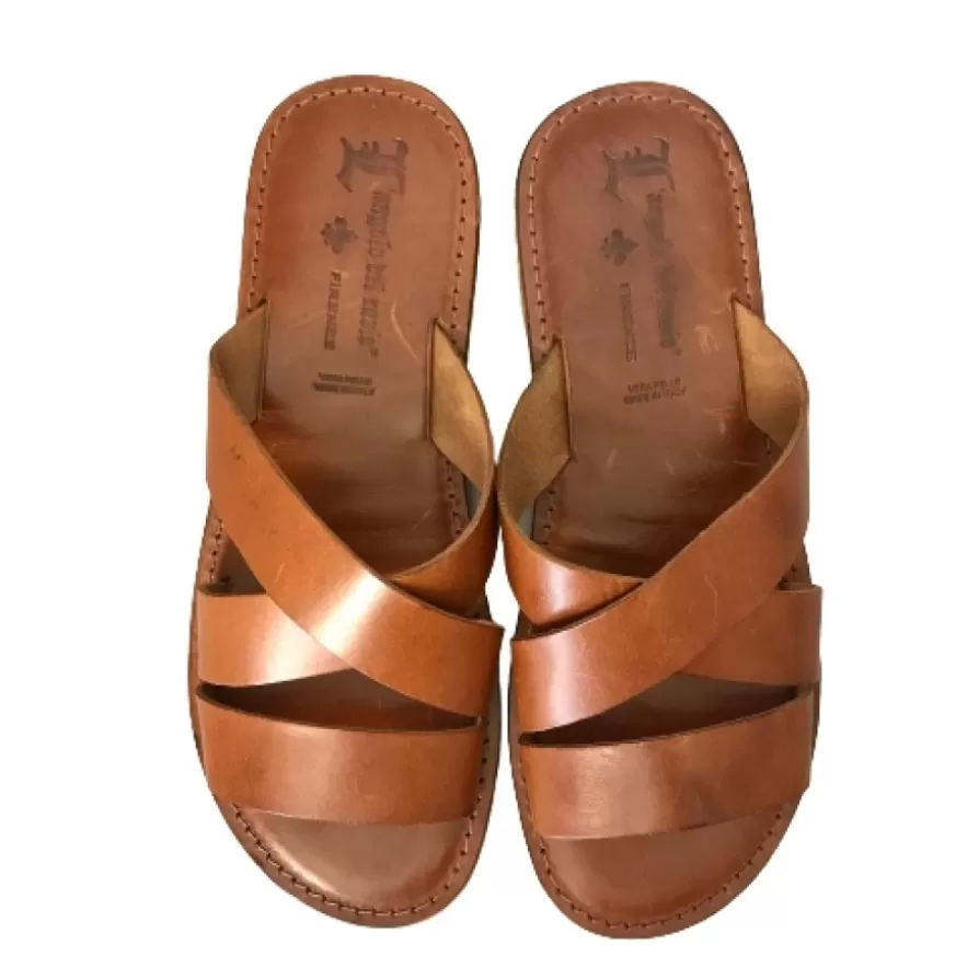Uomo CAMARRI CALZATURE Scarpe Uomo | Ciabatta Artigianale In Pelle Cuoio Mod.C22