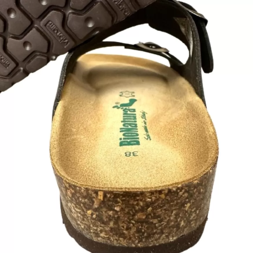 Uomo CAMARRI CALZATURE Scarpe Uomo | Ciabatta Bionatura Nabuk Testa Di Moro Vibram