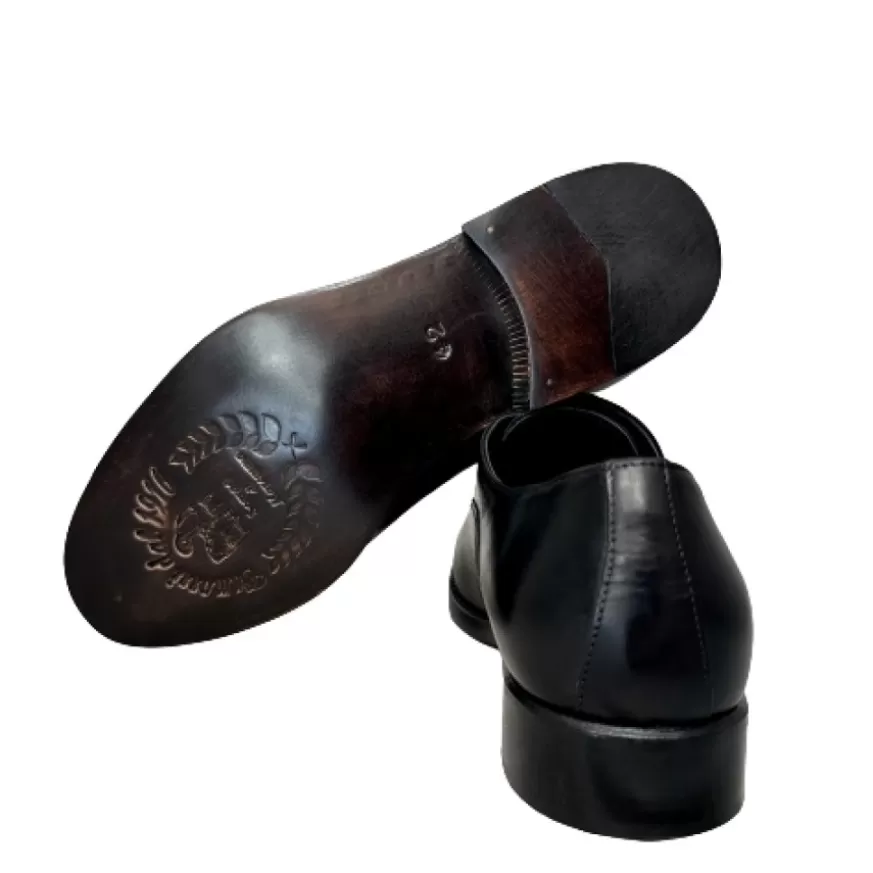 Uomo CAMARRI CALZATURE Scarpe Uomo | Francesina Fatta A Mano In Vitello Nero – Luxury Collection