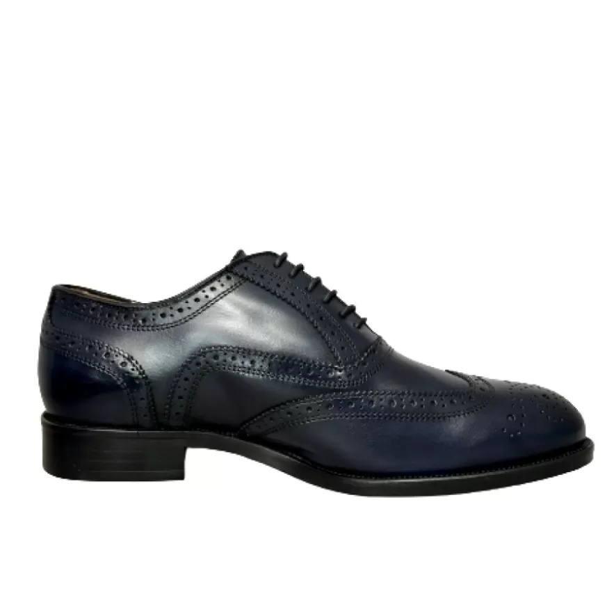 Uomo CAMARRI CALZATURE Scarpe Uomo | Francesina Fondo Cuoio Cucita Blake – Duilio Blu Navy