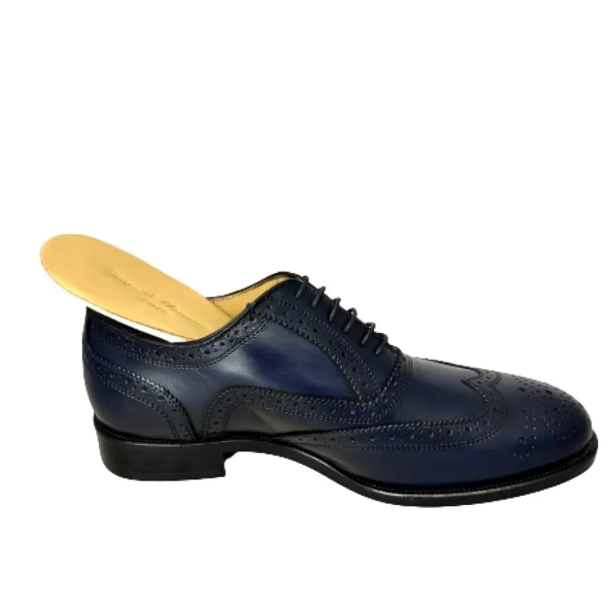 Uomo CAMARRI CALZATURE Scarpe Uomo | Francesina Fondo Cuoio Cucita Blake – Duilio Blu Navy