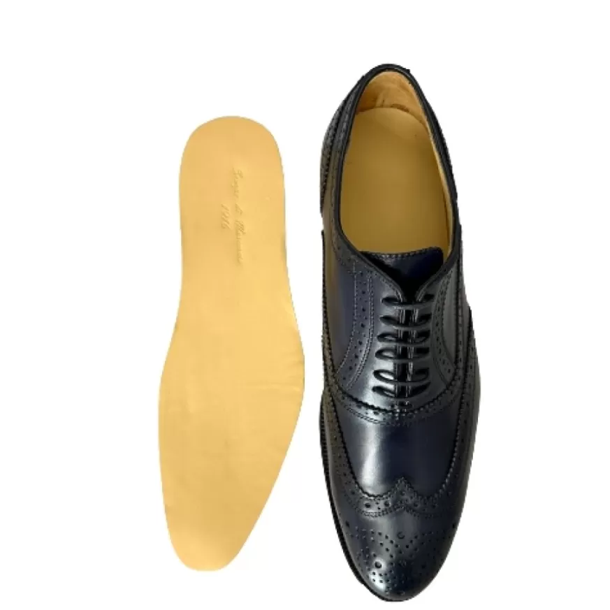 Uomo CAMARRI CALZATURE Scarpe Uomo | Francesina Fondo Cuoio Cucita Blake – Duilio Blu Navy
