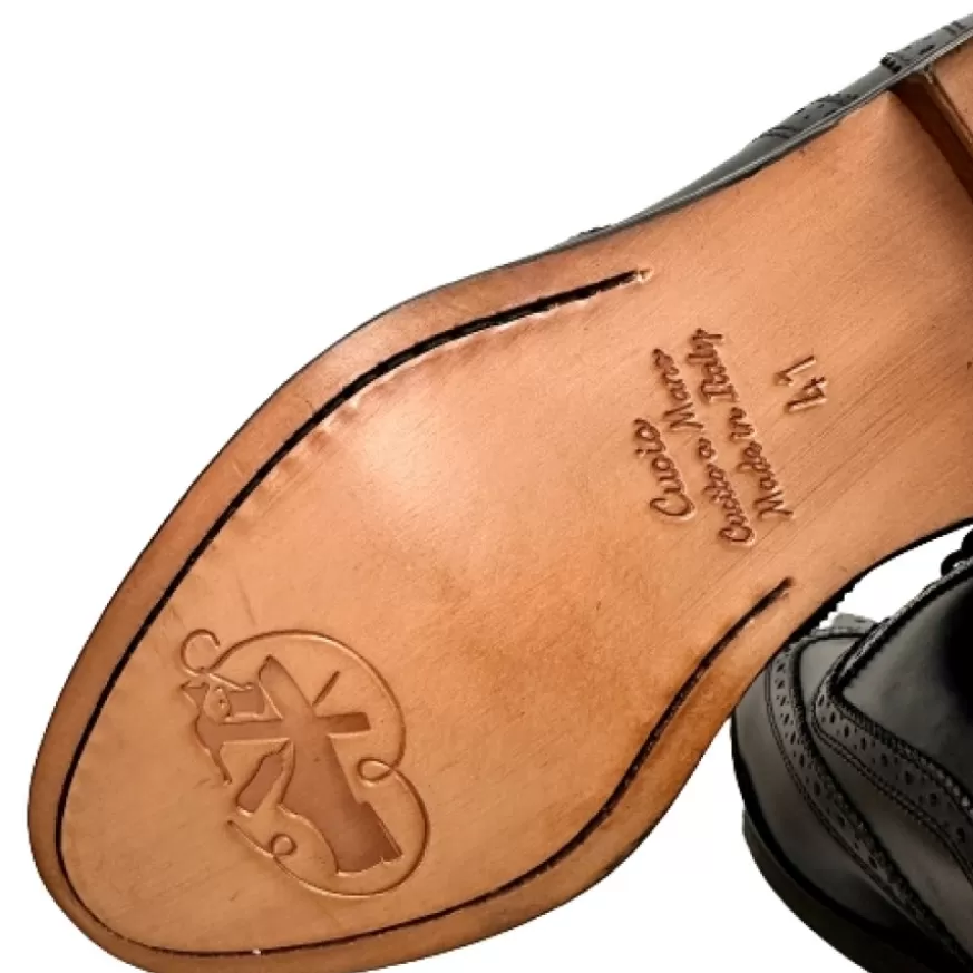 Uomo CAMARRI CALZATURE Scarpe Uomo | Francesina Fondo Cuoio Cucita Blake – Duilio Blu Navy
