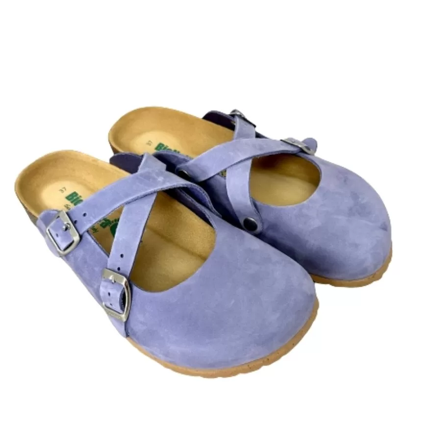 Uomo CAMARRI CALZATURE Scarpe Uomo | Sabot In Nabuk Color Glicine Bionatura