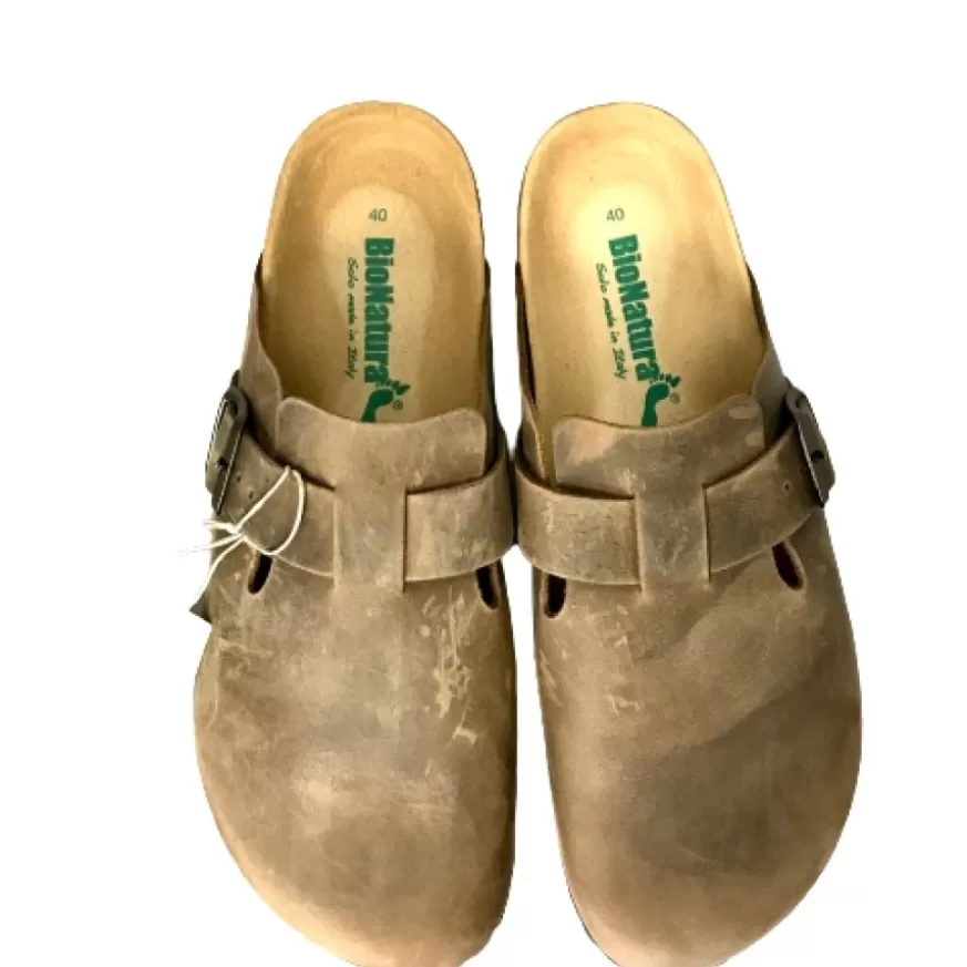 Uomo CAMARRI CALZATURE Scarpe Uomo | Sabot In Pelle Oliata Bionatura Testa Di Moro