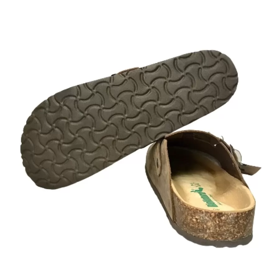 Uomo CAMARRI CALZATURE Scarpe Uomo | Sabot In Pelle Oliata Bionatura Testa Di Moro
