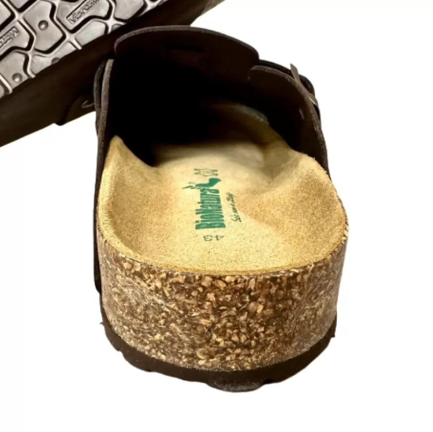 Uomo CAMARRI CALZATURE Scarpe Uomo | Sabot In Pelle Oliata Bionatura Testa Di Moro Vibram