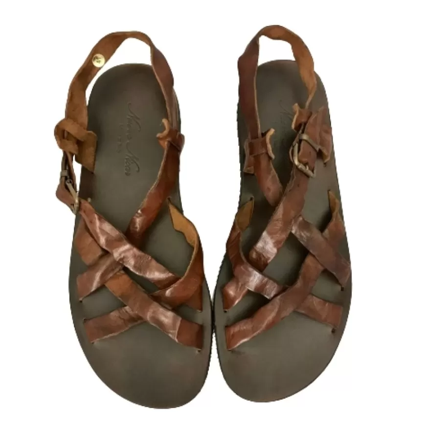 Uomo CAMARRI CALZATURE Scarpe Uomo | Sandalo Artigianale In Vacchetta Strizzata Mod. A
