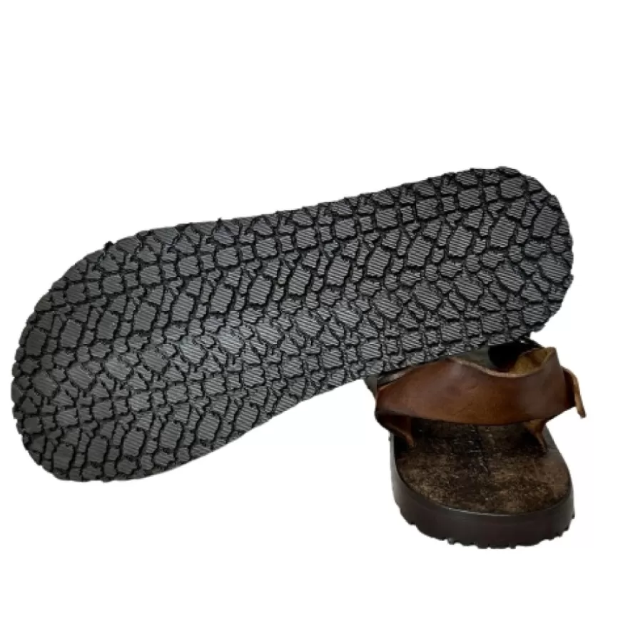 Uomo CAMARRI CALZATURE Scarpe Uomo | Sandalo In Vacchetta Strizzata T. Di Moro M5047