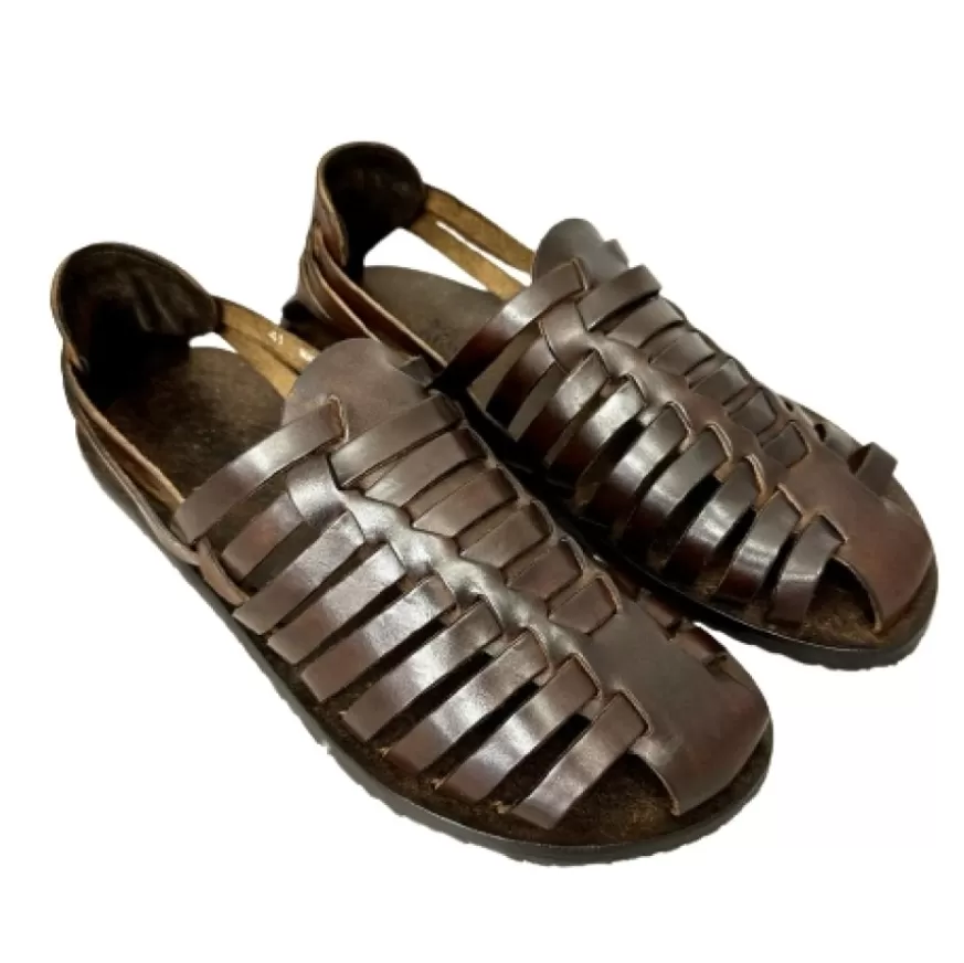 Uomo CAMARRI CALZATURE Scarpe Uomo | Sandalo In Vacchetta T. Di Moro M6579