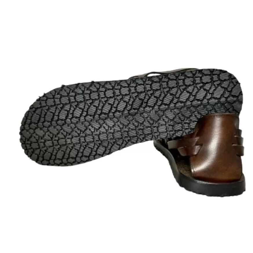 Uomo CAMARRI CALZATURE Scarpe Uomo | Sandalo In Vacchetta T. Di Moro M6579