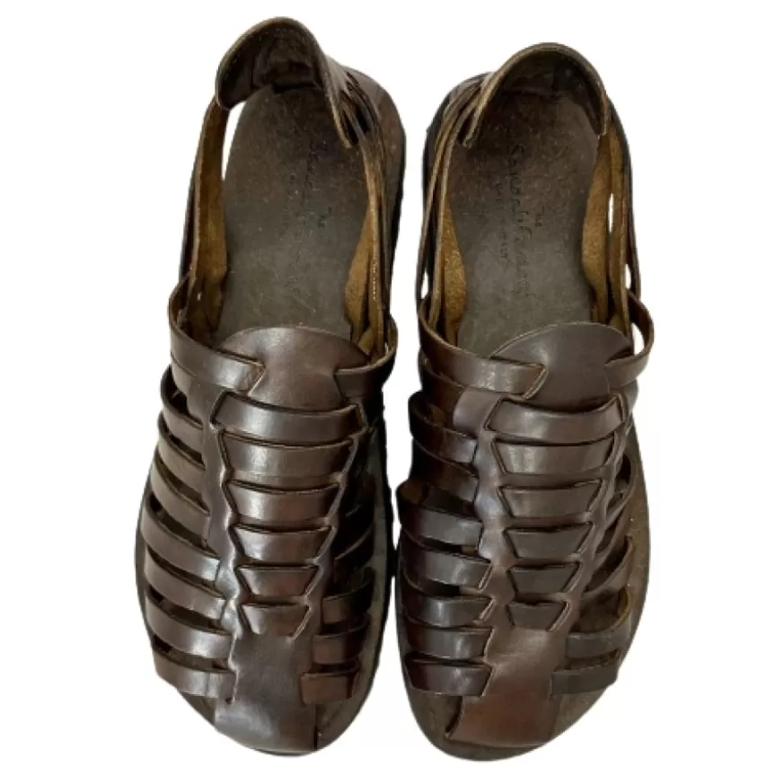 Uomo CAMARRI CALZATURE Scarpe Uomo | Sandalo In Vacchetta T. Di Moro M6579