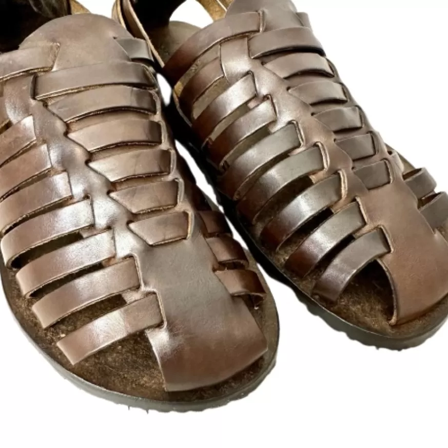 Uomo CAMARRI CALZATURE Scarpe Uomo | Sandalo In Vacchetta T. Di Moro M6579