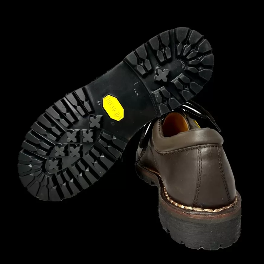 Uomo CAMARRI CALZATURE Scarpe Uomo | Scarpa Da Lavoro In Pelle Testa Di Moro Gomma Vibram