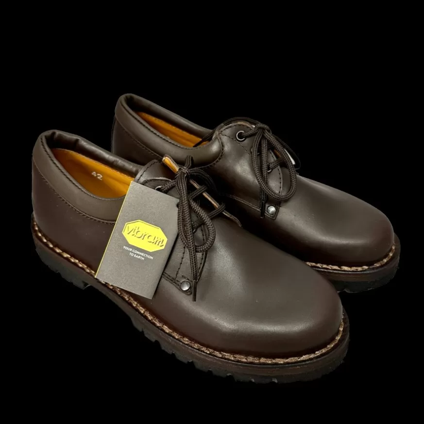 Uomo CAMARRI CALZATURE Scarpe Uomo | Scarpa Da Lavoro In Pelle Testa Di Moro Gomma Vibram