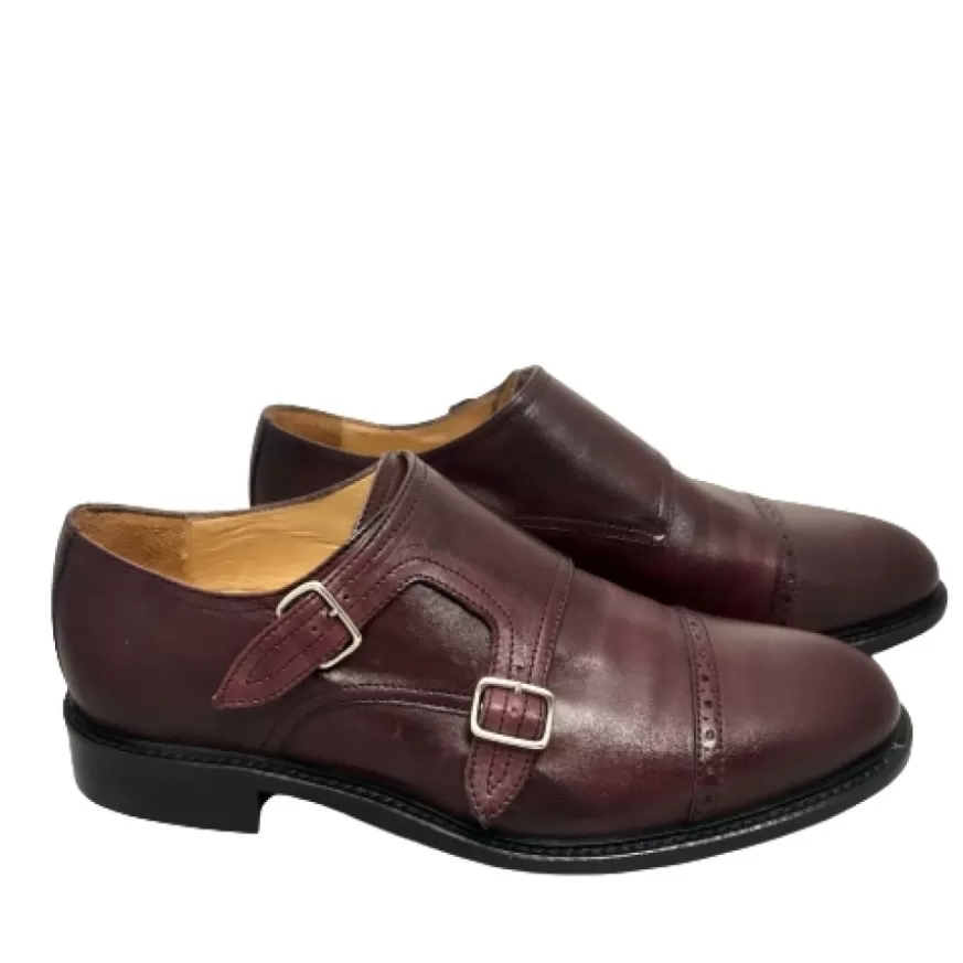 Uomo CAMARRI CALZATURE Scarpe Uomo | Scarpa Doppia Fibbia Bordeaux