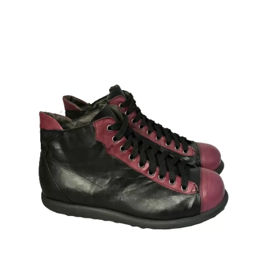 Uomo CAMARRI CALZATURE Scarpe Uomo | Scarponcino Nero/Bordeaux