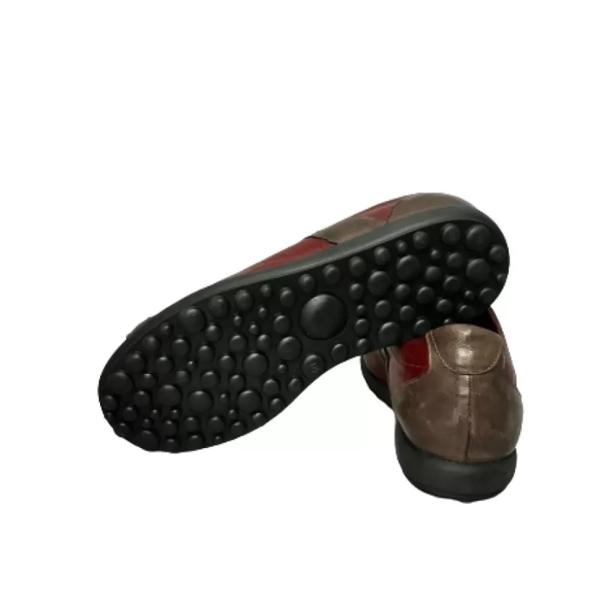Uomo CAMARRI CALZATURE Scarpe Uomo | Sneaker Artigianale Bordeaux/Taupe/Testa Di Moro