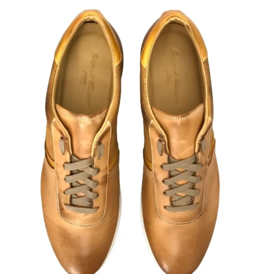 Uomo CAMARRI CALZATURE Scarpe Uomo | Sneakers Bassa Artigianale In Pelle Cuoio