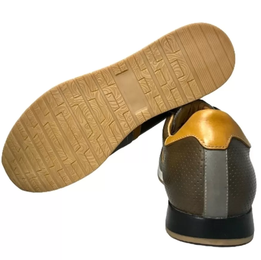 Uomo CAMARRI CALZATURE Scarpe Uomo | Sneakers Bassa Artigianale In Pelle Grigia