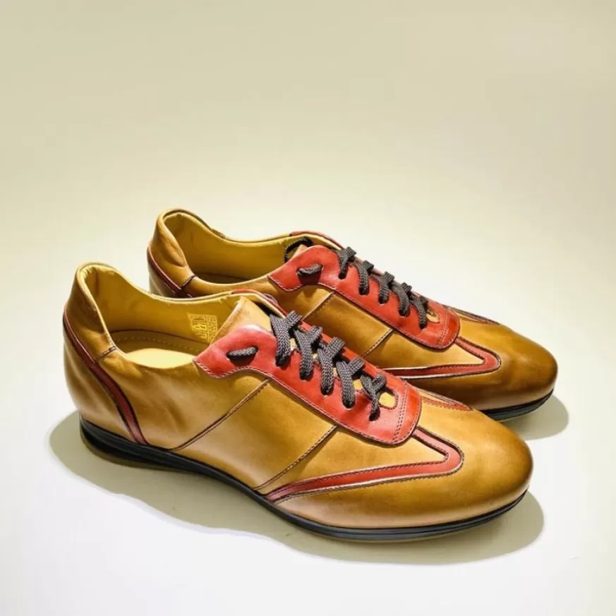 Uomo CAMARRI CALZATURE Scarpe Uomo | Sneakers Bassa Color Cuoio