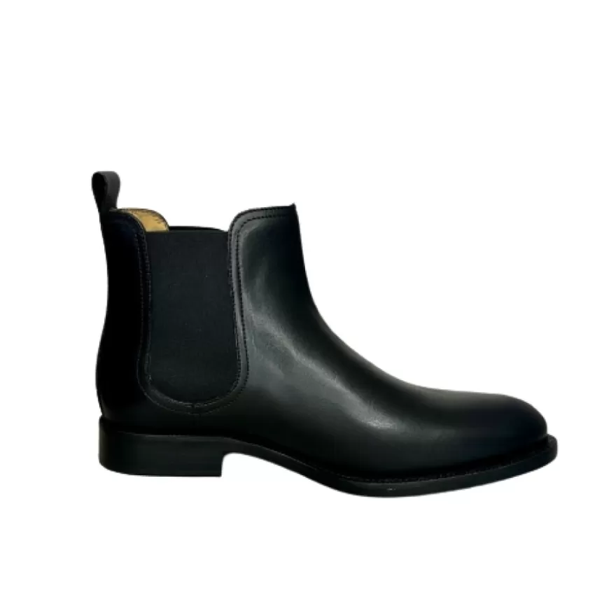 Uomo CAMARRI CALZATURE Scarpe Uomo | Stivaletto Beatles Artigianale Nero Cucito Blake