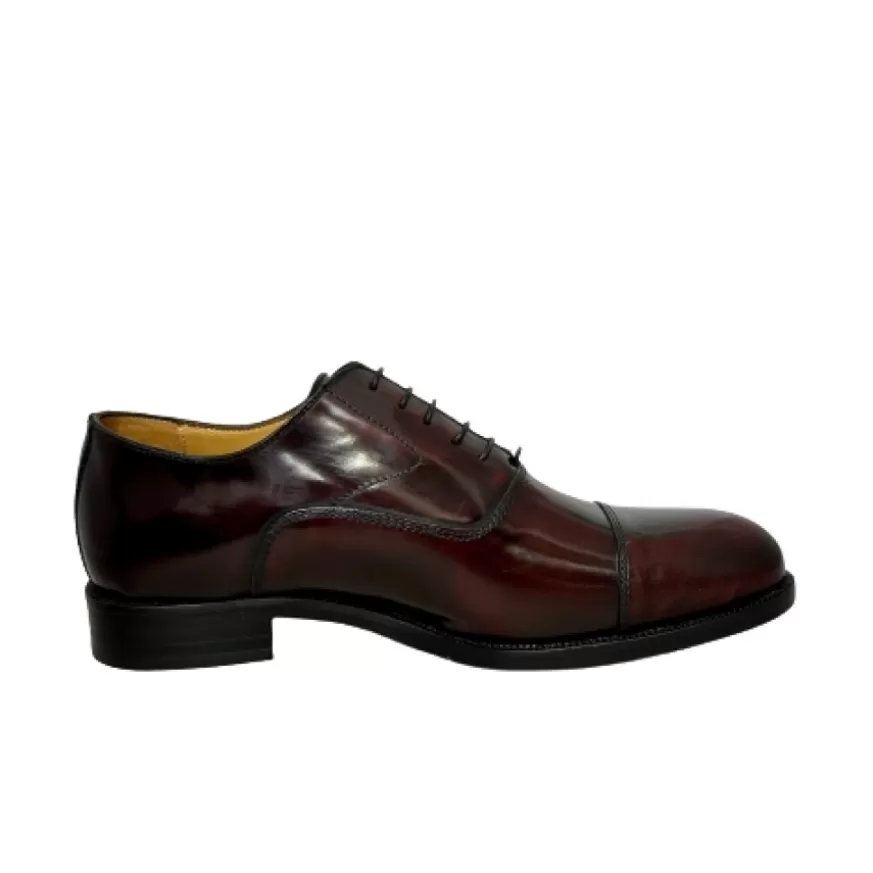 Uomo CAMARRI CALZATURE Scarpe Uomo | Stringata Abrasivata Bordeaux Con Spunterbo Cucita Blake