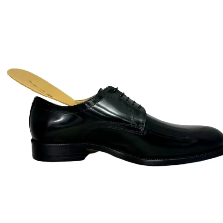 Uomo CAMARRI CALZATURE Scarpe Uomo | Stringata Artigianale Abrasivata Nera Cucita Blake