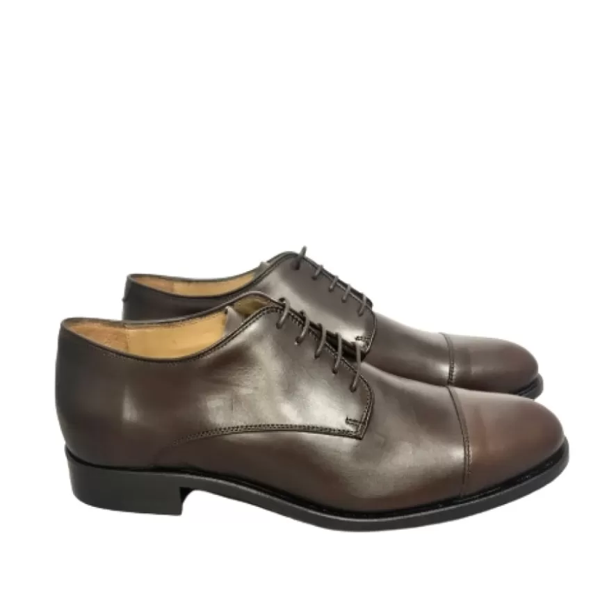 Uomo CAMARRI CALZATURE Scarpe Uomo | Stringata Con Spunterbo Color Dattero Cucita