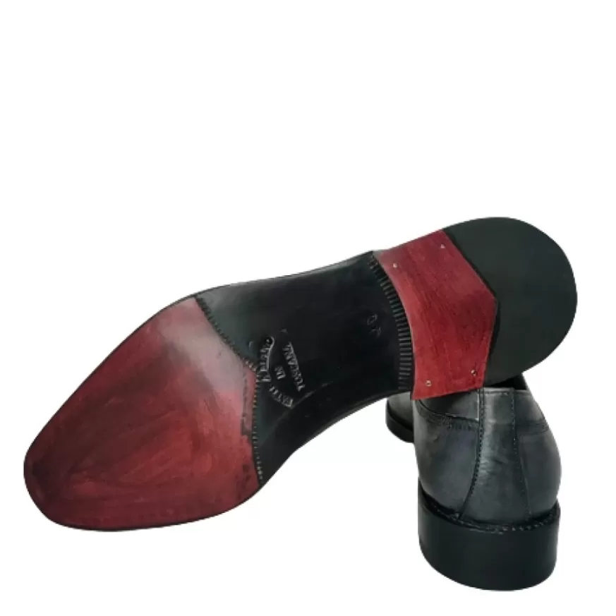 Uomo CAMARRI CALZATURE Scarpe Uomo | Stringata Fatta A Mano Grigia – Luxury Collection
