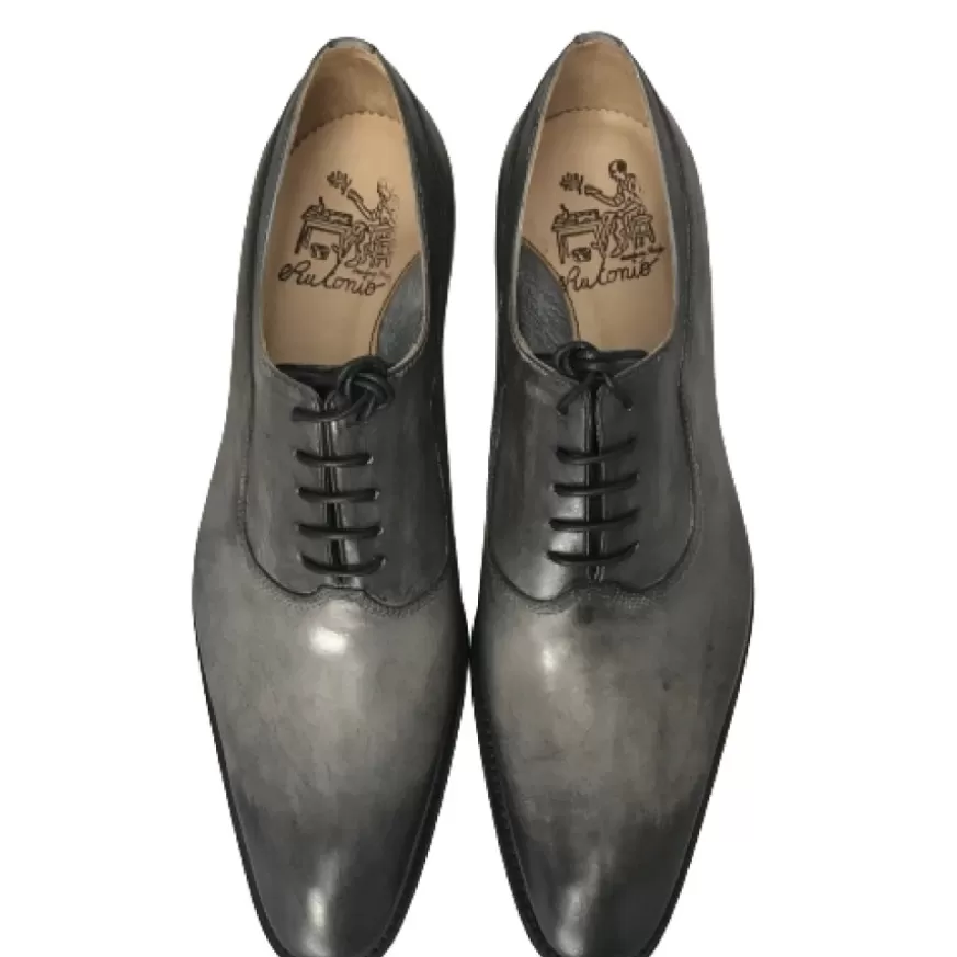 Uomo CAMARRI CALZATURE Scarpe Uomo | Stringata Fatta A Mano Grigia – Luxury Collection