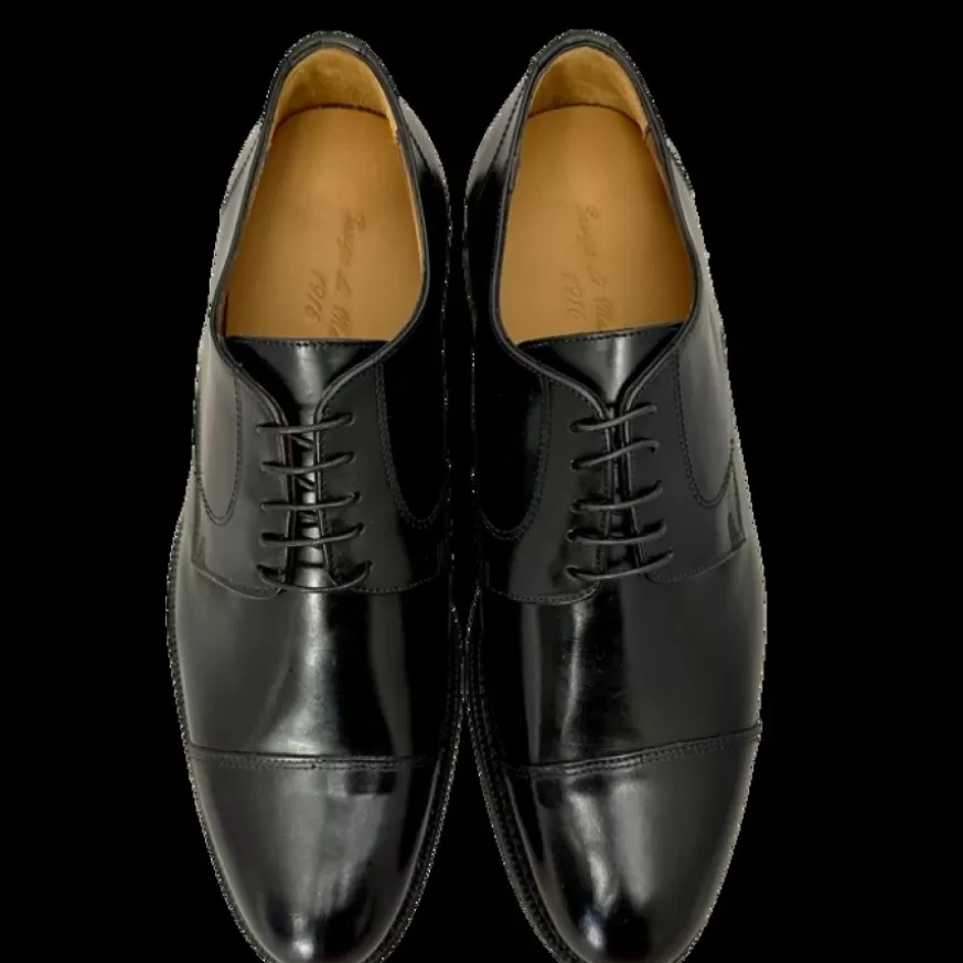 Uomo CAMARRI CALZATURE Scarpe Uomo | Stringata Nera Con Spunterbo Cucita Blake