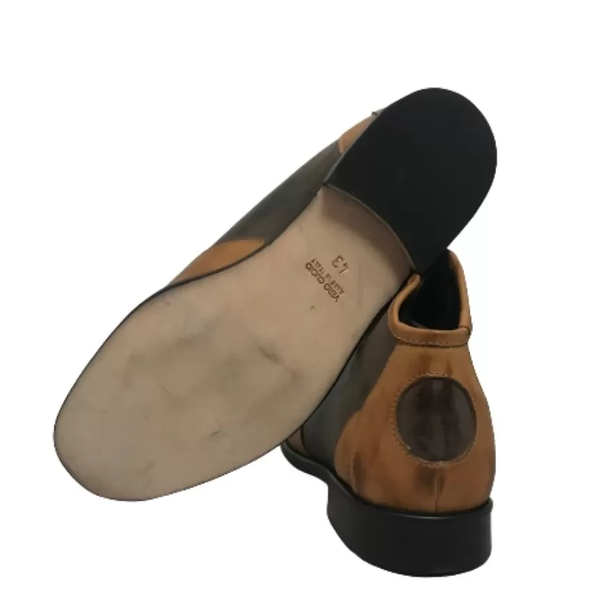 Uomo CAMARRI CALZATURE Scarpe Uomo | Tazio In Pelle Cuoio E Marrone