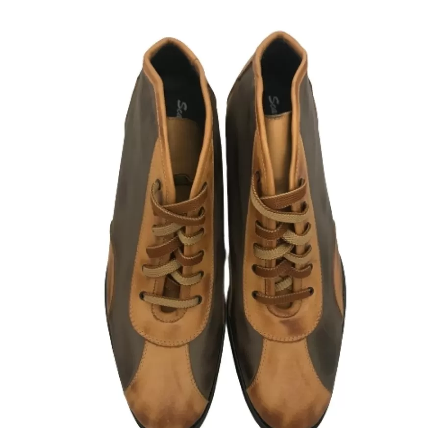 Uomo CAMARRI CALZATURE Scarpe Uomo | Tazio In Pelle Cuoio E Marrone