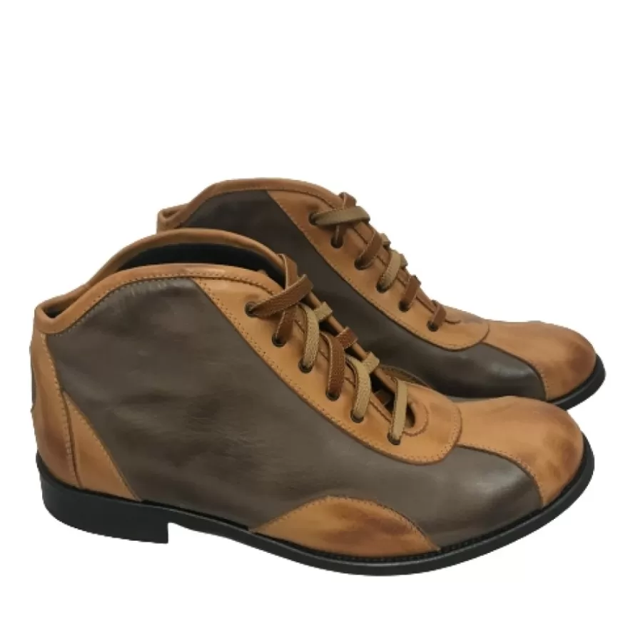 Uomo CAMARRI CALZATURE Scarpe Uomo | Tazio In Pelle Cuoio E Marrone